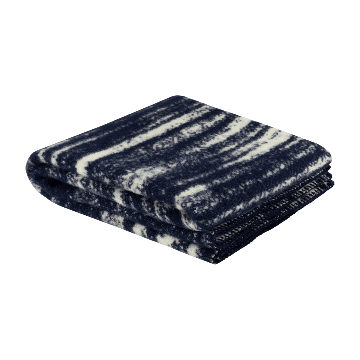 Plaid en laine bleu Glitch Throw - Hem - The Cool Republic