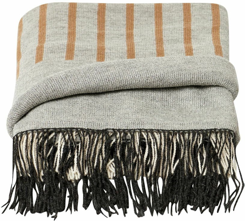 Plaid gris à motifs 130x190 Aymara - Form & Refine - The Cool Republic
