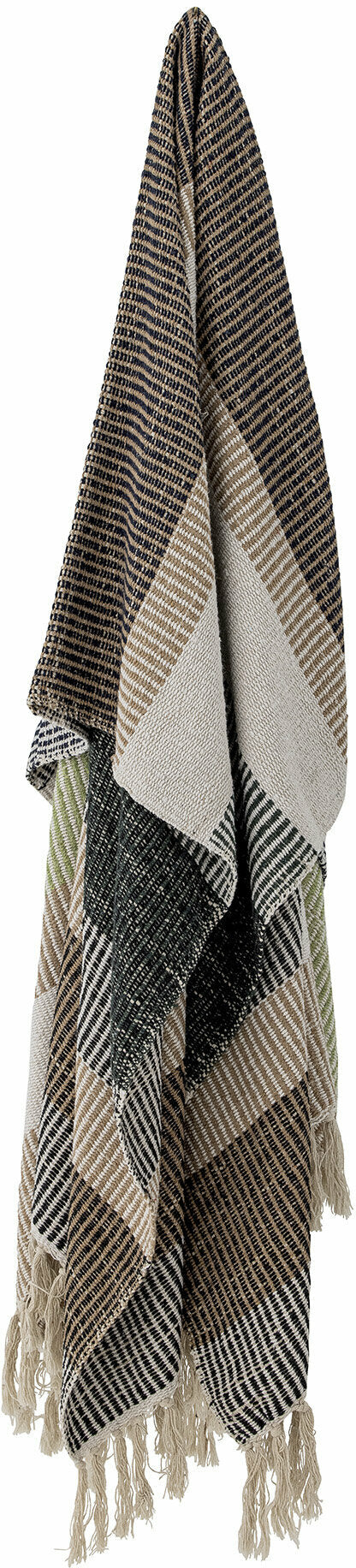 Plaid Isnel - Coton recyclé marron Bloomingville