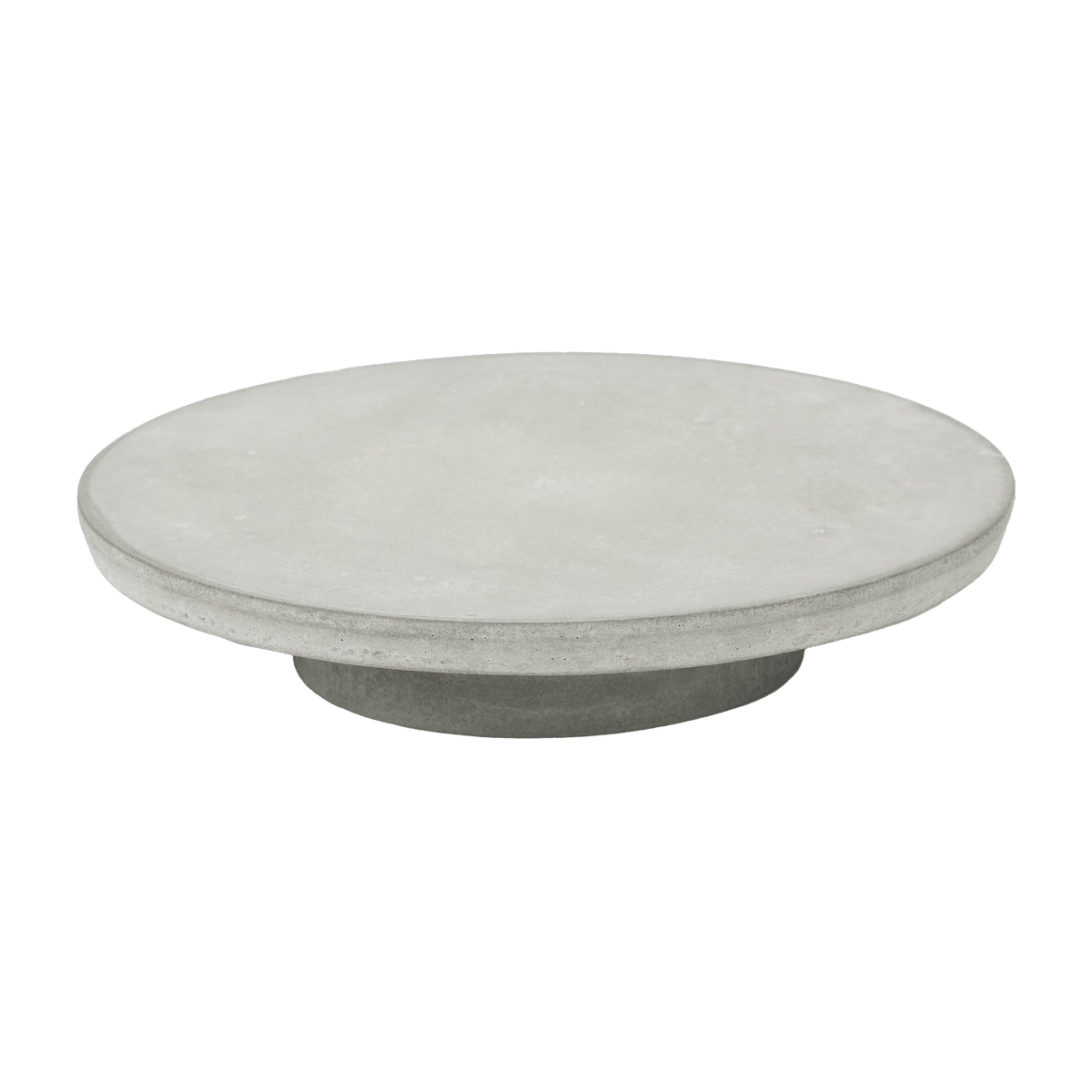 Plat à gâteau en béton gris clair 26 x 5 cm - Serax - The Cool Republic