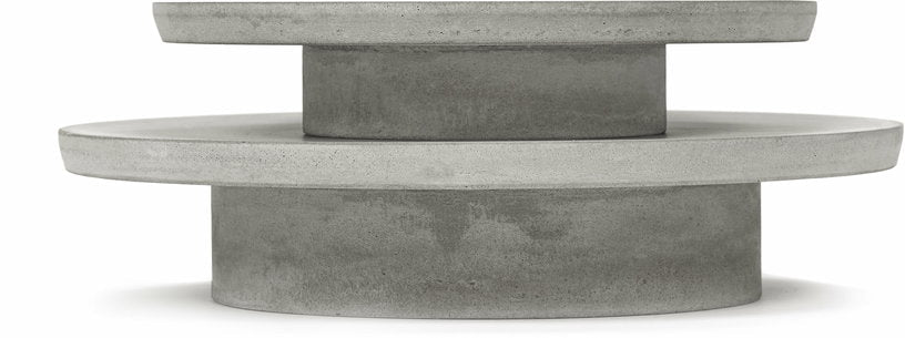 Plat à gâteau en béton gris clair 26 x 5 cm - Serax - The Cool Republic