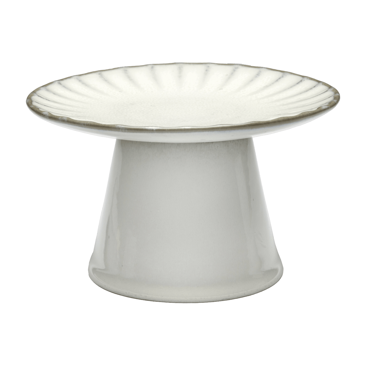 Inku white stoneware cake dish 15 x 9 cm - Serax - The Cool Republic