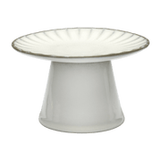 Plat à gâteau en grès blanc 15 x 9 cm Inku - Serax - The Cool Republic