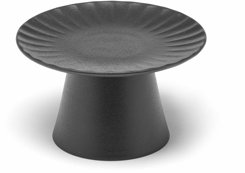 Plat à gâteau en grès noir 15 x 9 cm Inku - Serax - The Cool Republic