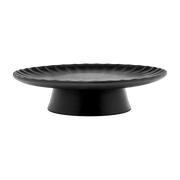 Plat à gâteau en grès noir 24 x 7 cm Inku - Serax - The Cool Republic