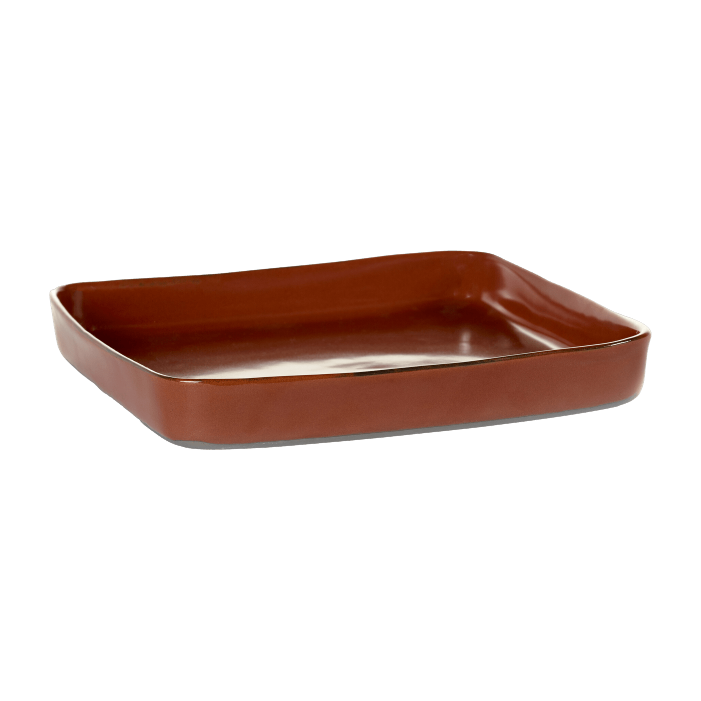 Plat carré en grès rouille 18 cm - Serax - The Cool Republic