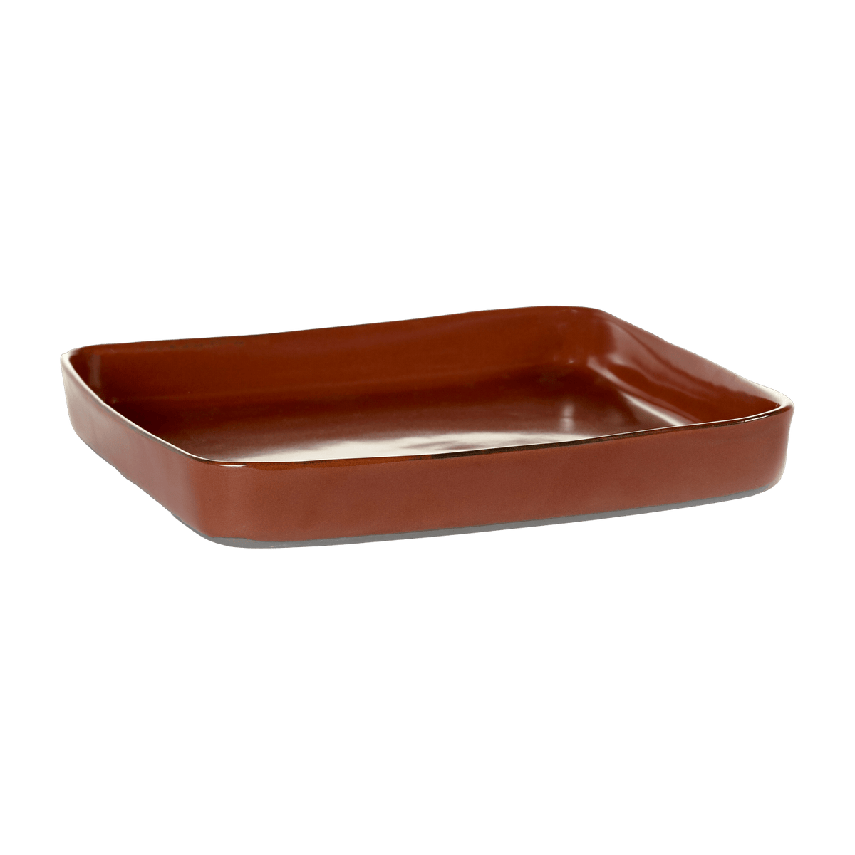 Plat carré en grès rouille 18 cm - Serax - The Cool Republic