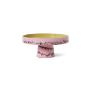 Plat de présentation en céramique rose 21x9,5cm 70's ceramics - HKliving - The Cool Republic
