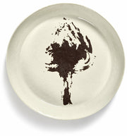 Plat de service blanc avec artichaut noir - Serax - The Cool Republic