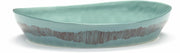 Plat de service bleu avec motif rouge - Serax - The Cool Republic