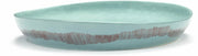 Plat de service bleu azure avec motif rouge - Serax - The Cool Republic