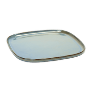 Plat de service carré en grès bleu irisé 25 cm - Serax - The Cool Republic