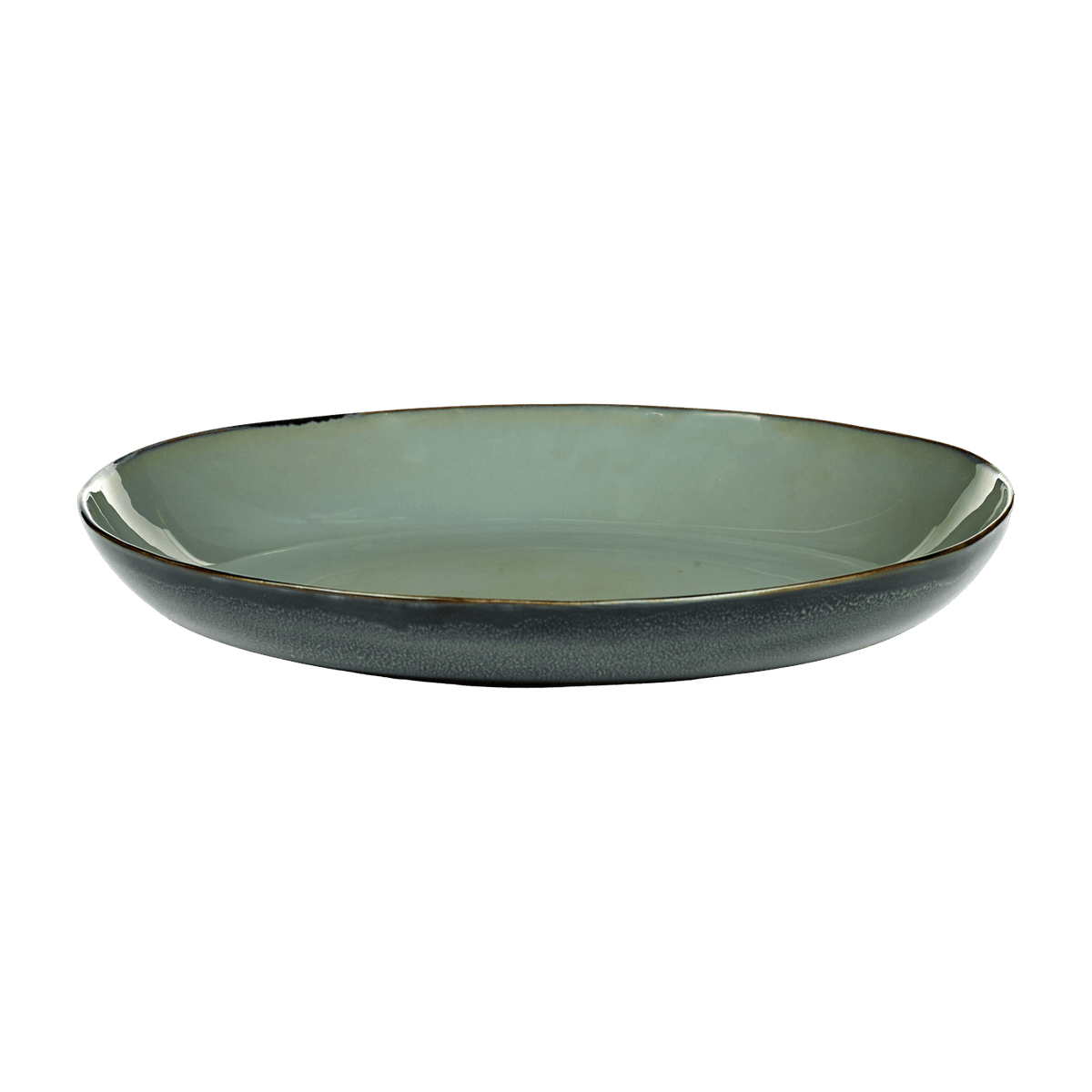 Stoneware serving dish in navy and smoky blue 36 cm - Serax - The Cool Republic