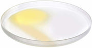 Plat de service jaune et beige 35cm Pigmento - Nude Glass - The Cool Republic