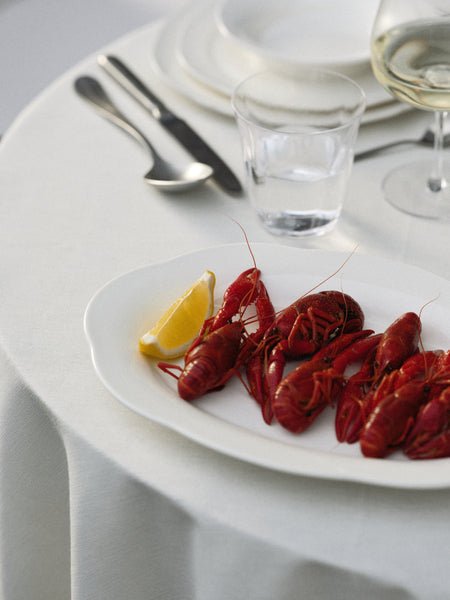Plat de service ovale en porcelaine blanche 30x21x3,2cm L Silhouette - Serax - The Cool Republic