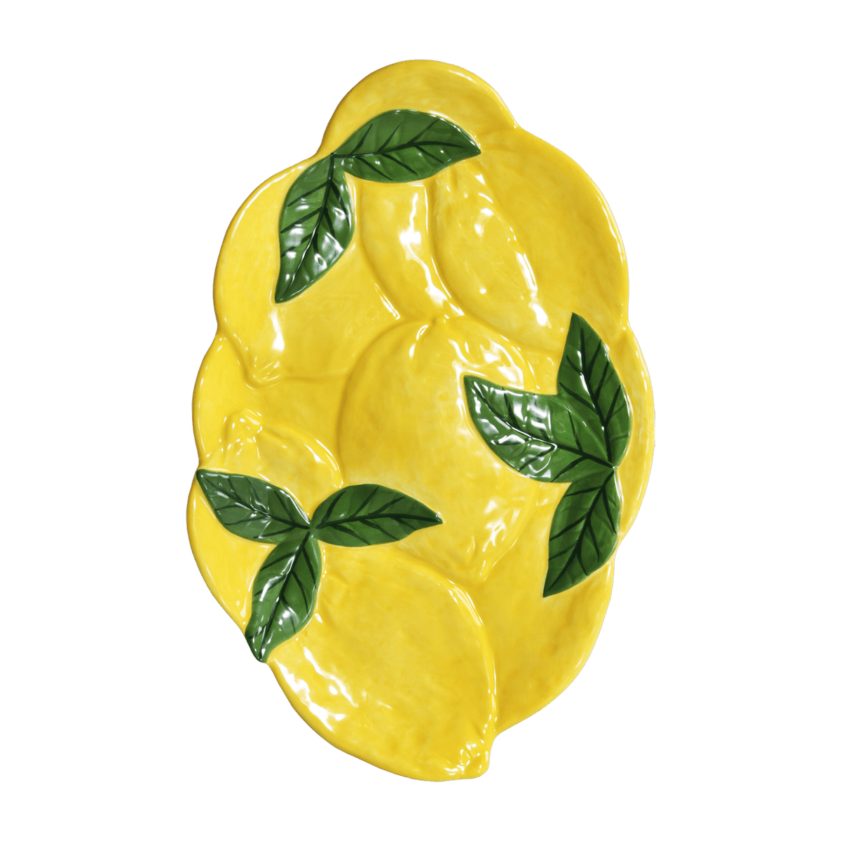 Plat en dolomite à motifs citrons - &Klevering - The Cool Republic