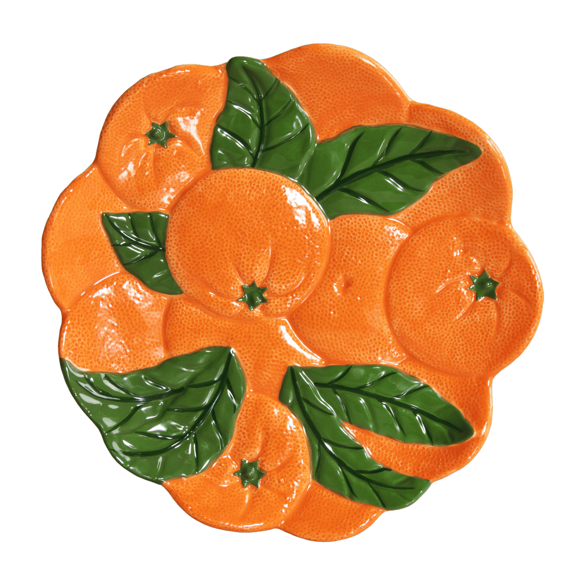 Plat en dolomite à motifs oranges - &Klevering - The Cool Republic