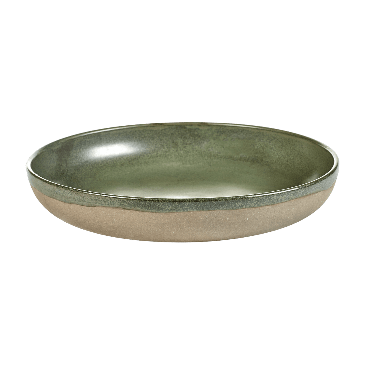 Green stoneware dish 32 cm Surface - Serax - The Cool Republic