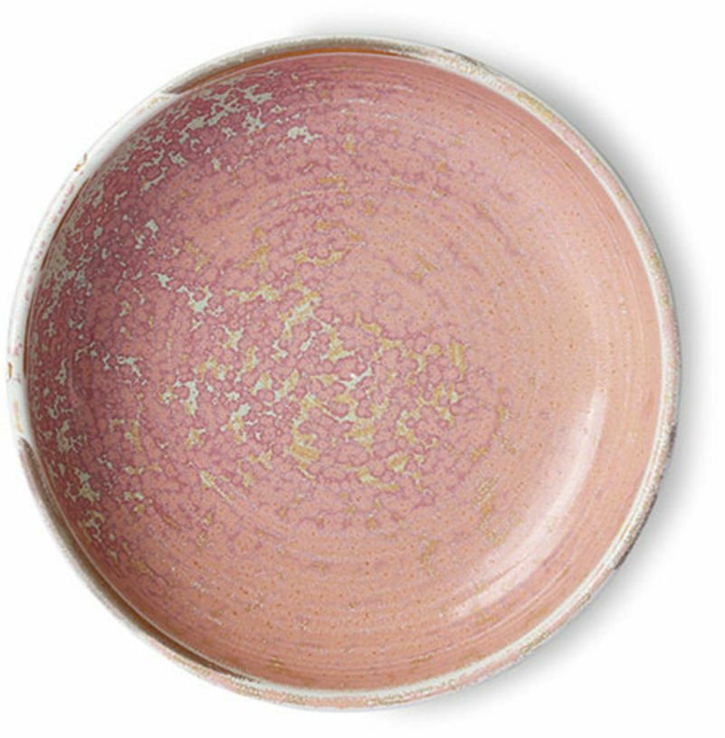 Plat en porcelaine rose Home chef - HKliving - The Cool Republic