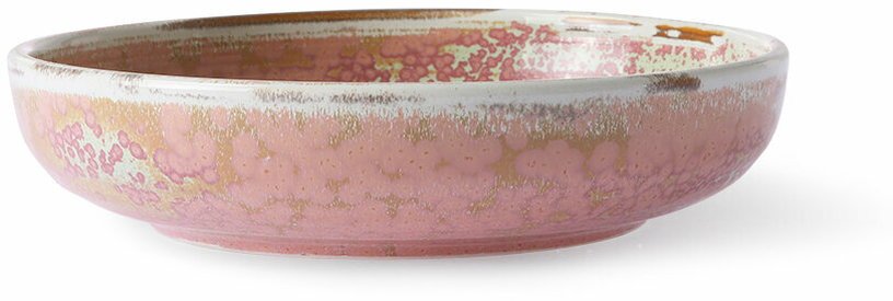 Plat en porcelaine rose Home chef - HKliving - The Cool Republic