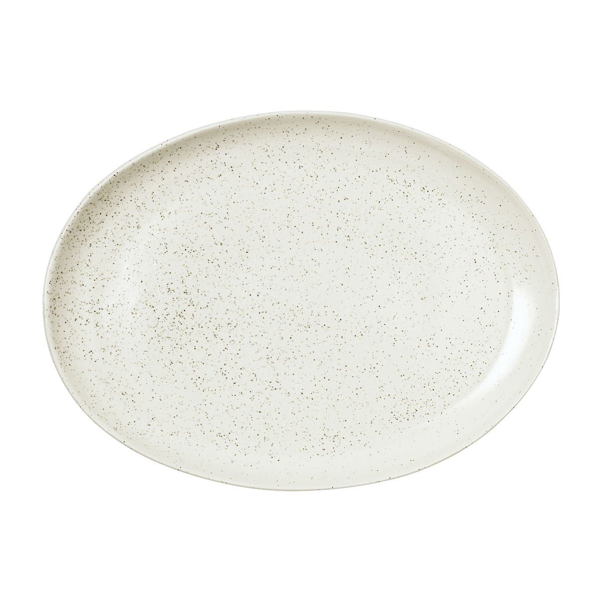 Plat oval en grès 35,5 cm Nordic Vanilla - Broste Copenhagen - The Cool Republic