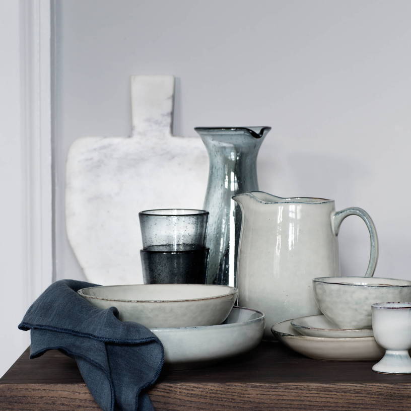 Plat ovale en grès 22 cm Nordic Sand - Broste Copenhagen - The Cool Republic