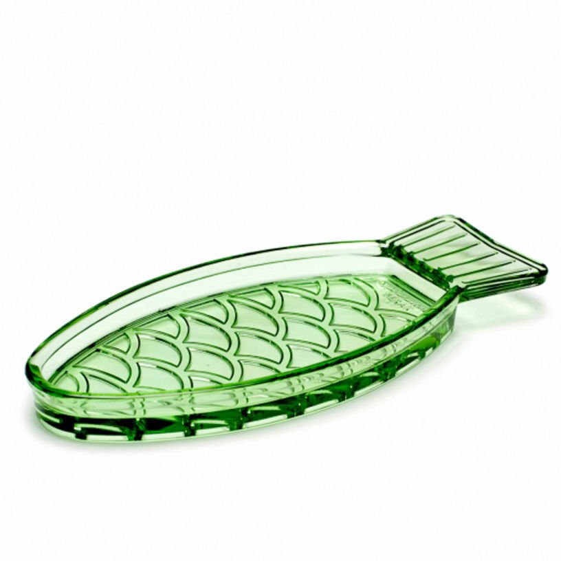 Plat poisson S transparent vert Fish & Fish - Serax - The Cool Republic