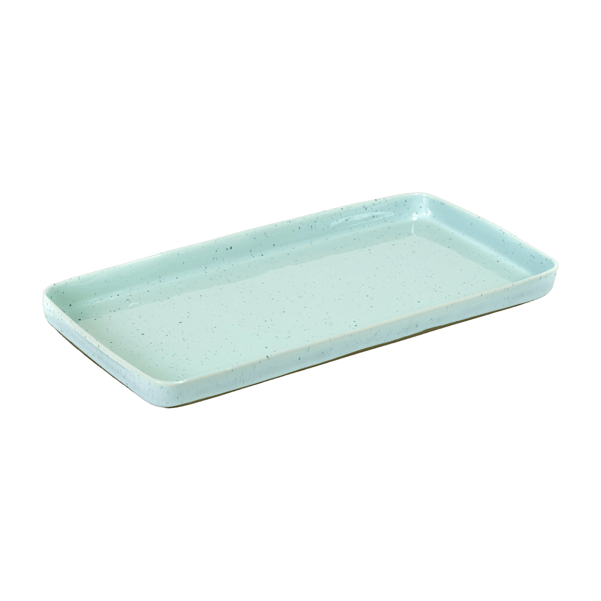 Rectangular stoneware dish in light blue 37 x 20 cm Serax - The Cool Republic