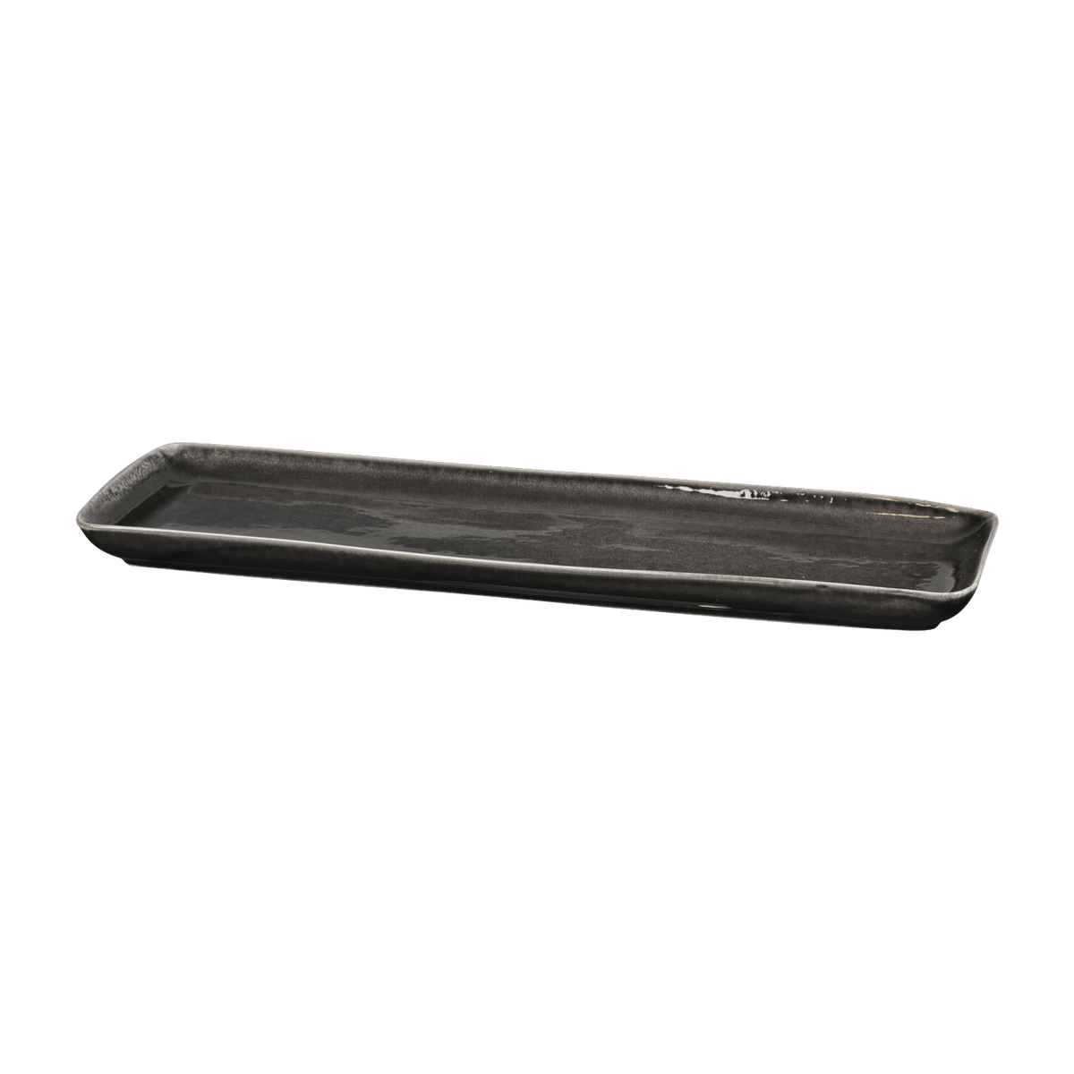 Plat rectangulaire en grès noir 35 cm Nordic Coal - Broste Copenhagen - The Cool Republic