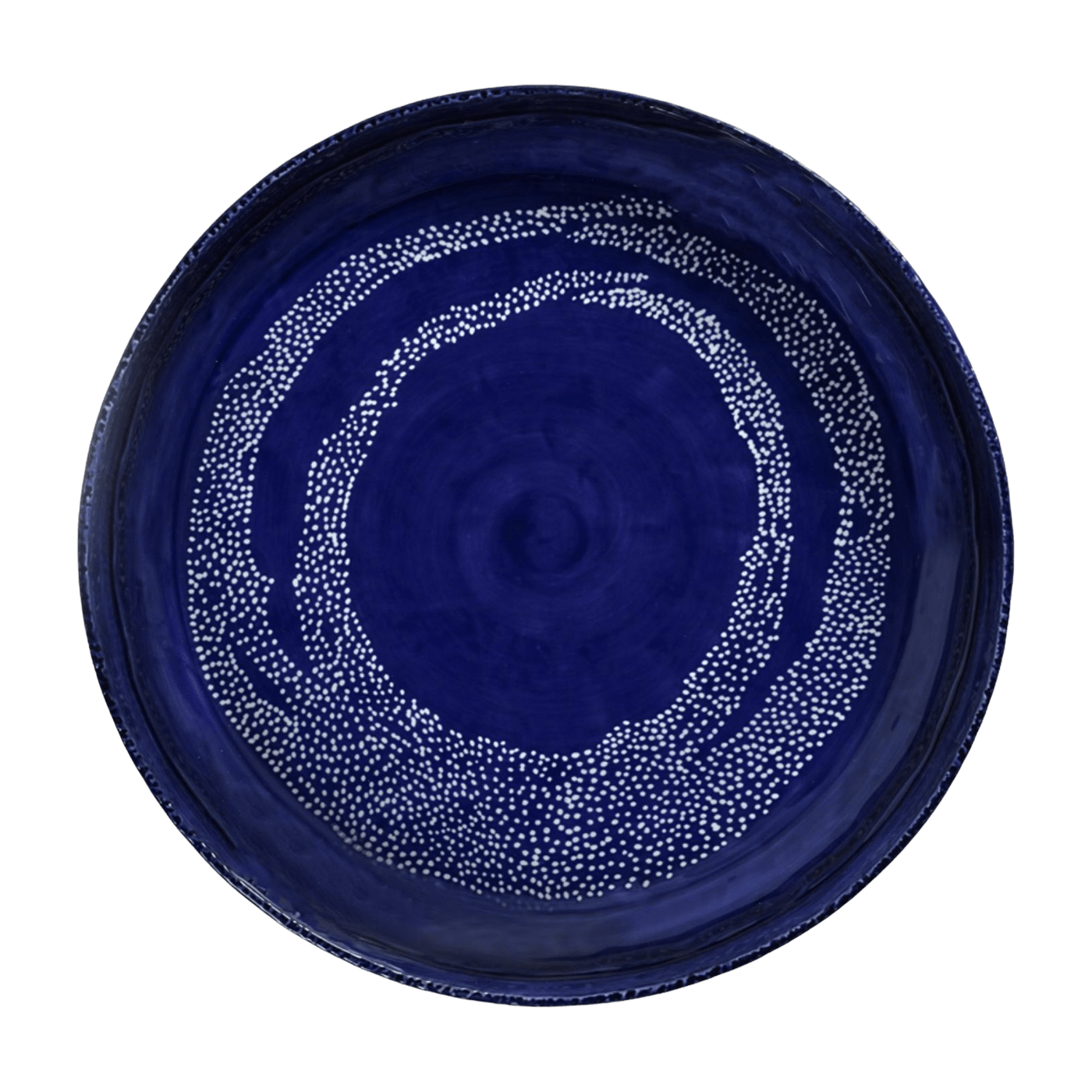 Plat rond bleu 35 cm Dots Feast - Serax - The Cool Republic