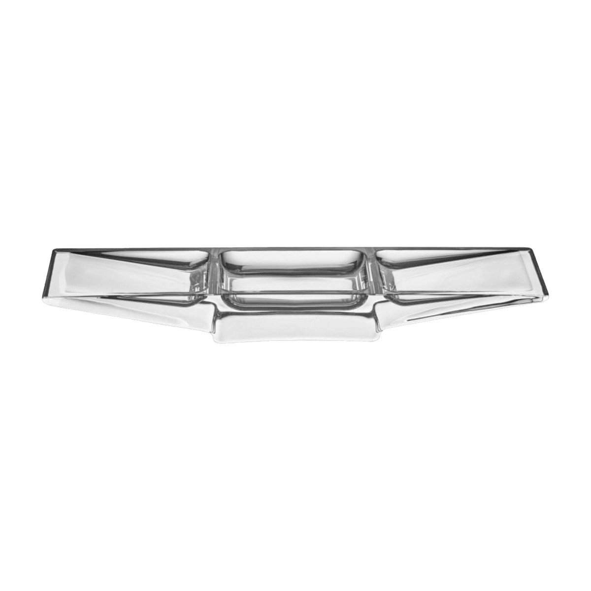 Silhouette Compartment Tray 3 Sections - Nude Glass - The Cool Republic