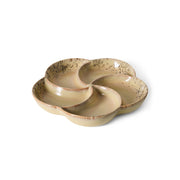 Plateau apéritif en grès beige 20cm Vaisselle 70s - HKLiving - The Cool Republic