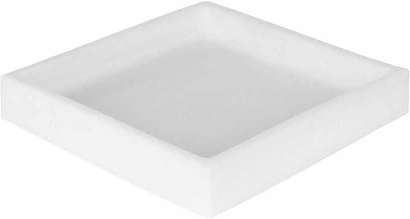 Plateau carré 30x30 cm marbre blanc - Stoned - The Cool Republic