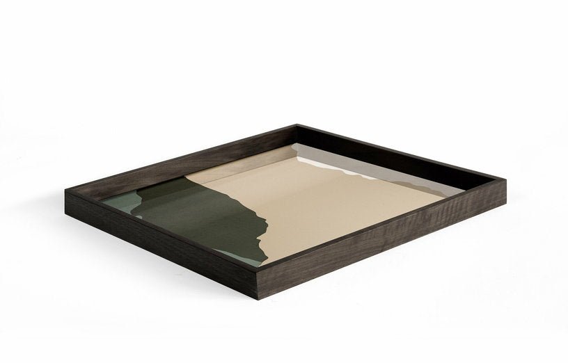 Plateau carré en verre Cream Wabi Sabi - Ethnicraft Accessories - The Cool Republic