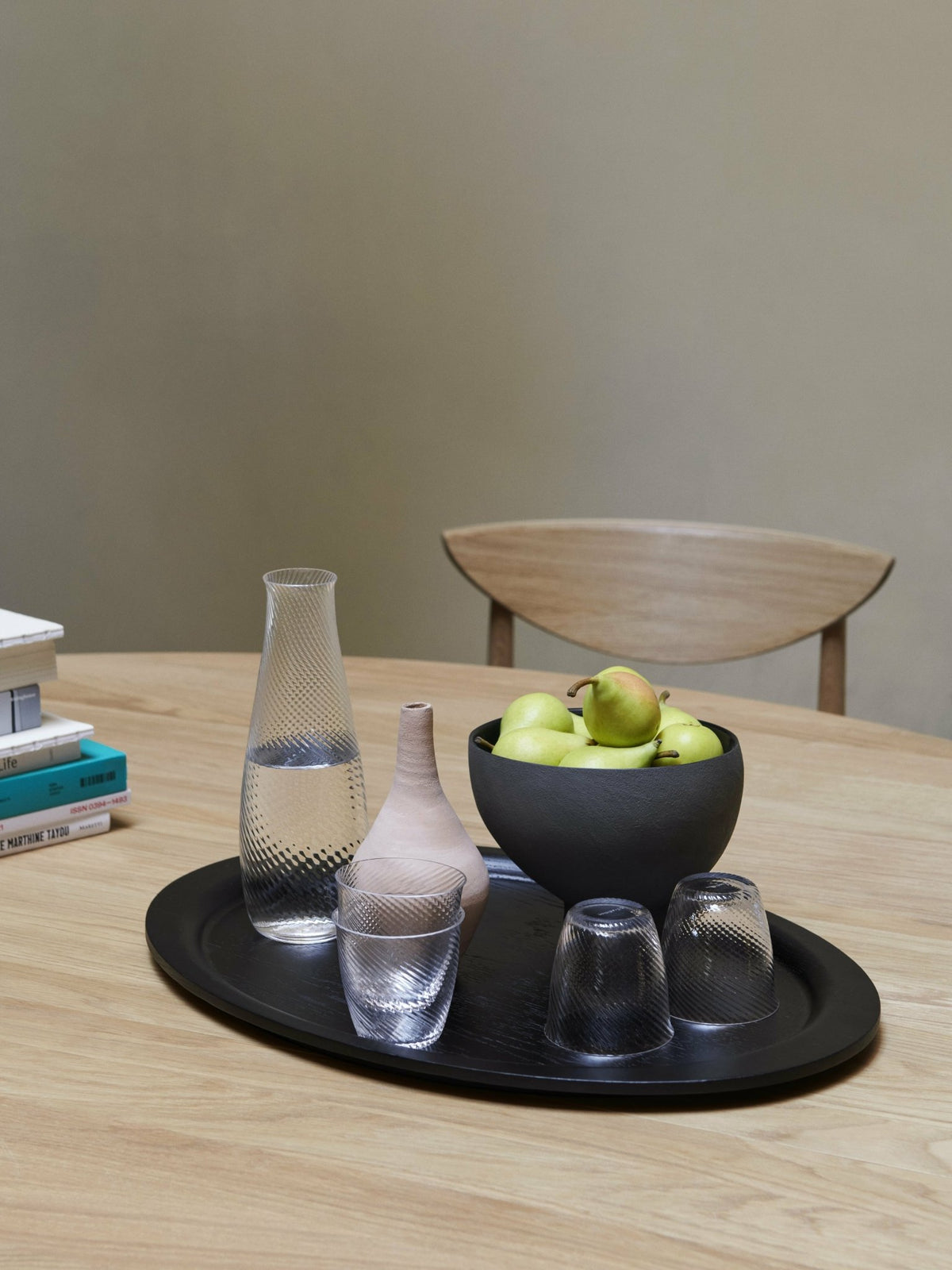 Black lacquered oak tray Collect SC64 - &tradition - The Cool Republic