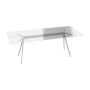 Plateau de table en verre blanc 205x85 cm Baguette - Magis - The Cool Republic