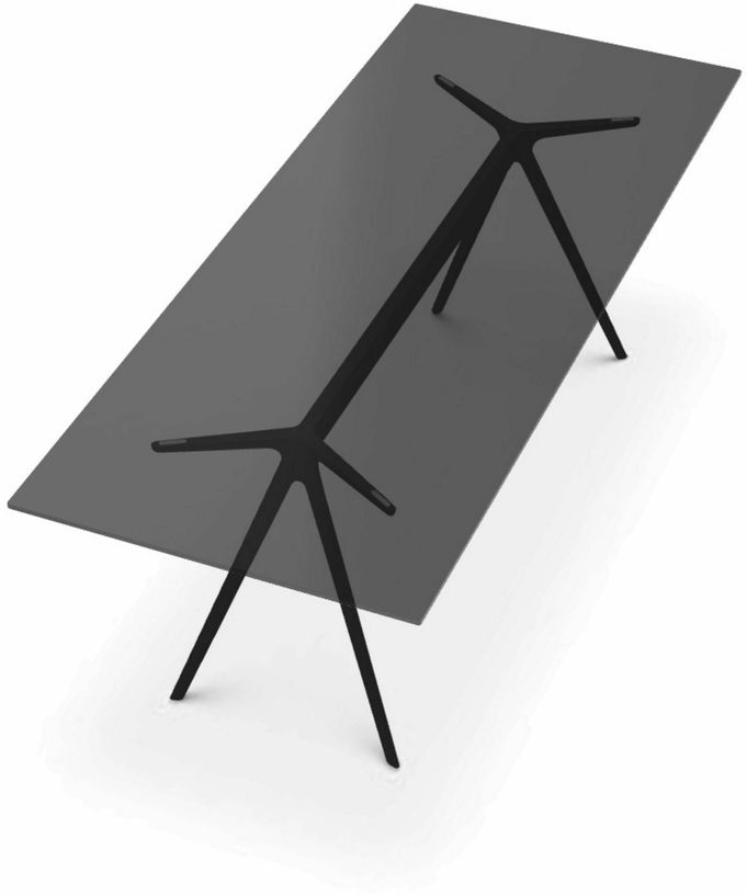 Plateau de table en verre noir 205x85 cm Baguette - Magis - The Cool Republic