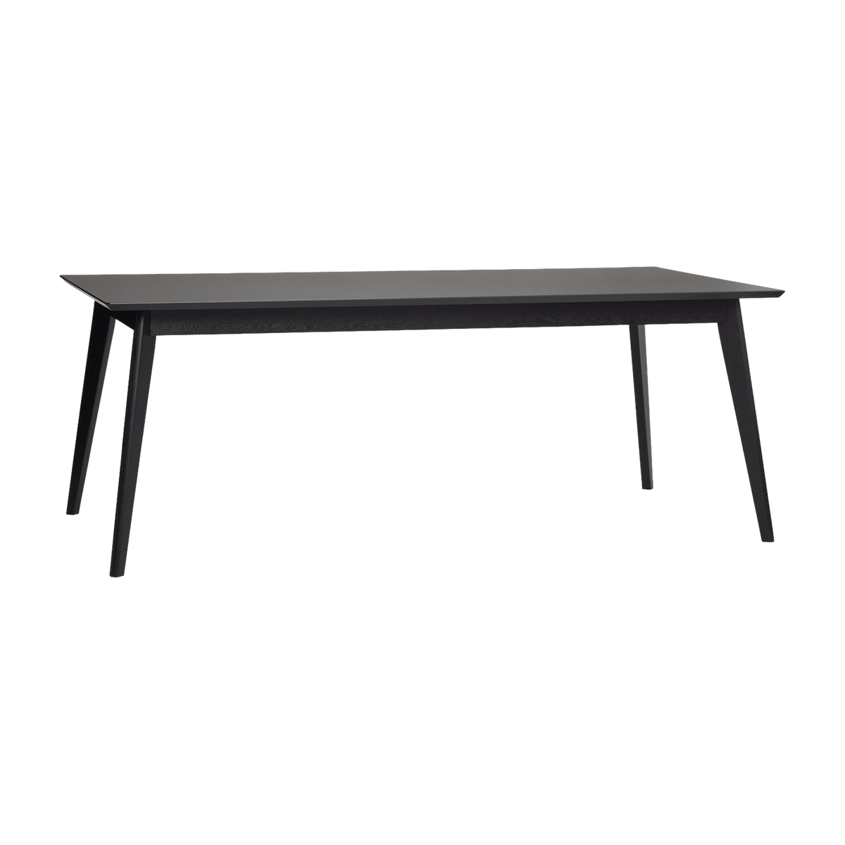 Plateau de table rectangulaire Modèle d'exposition 200x100 cm en bois noir Vente Solidaire - Hübsch - The Cool Republic
