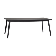 Plateau de table rectangulaire Modèle d'exposition 200x100 cm en bois noir Vente Solidaire - Hübsch - The Cool Republic