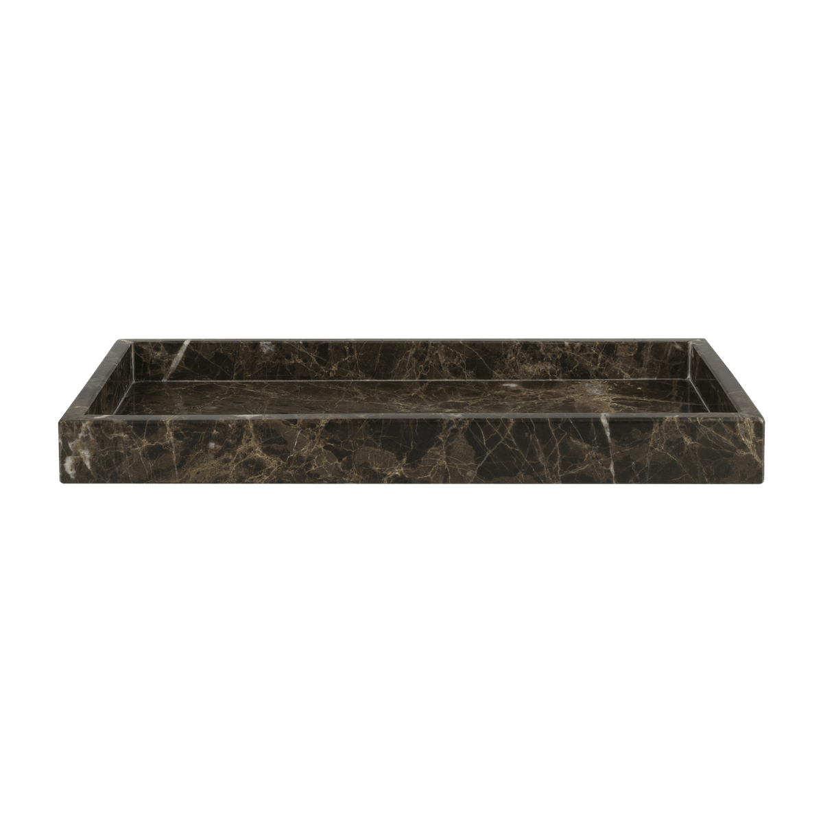 Plateau décoratif en marbre marron Marble - Mette Ditmer - The Cool Republic