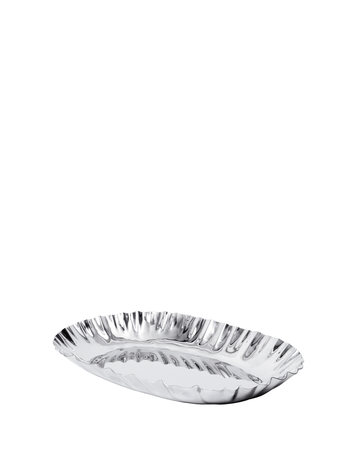 Plateau en acier inoxydable et miroir poli 28,5 cm Tydra - Ferm Living - The Cool Republic