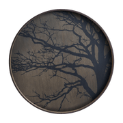 Plateau en bois rond Black Tree L - Ethnicraft - The Cool Republic