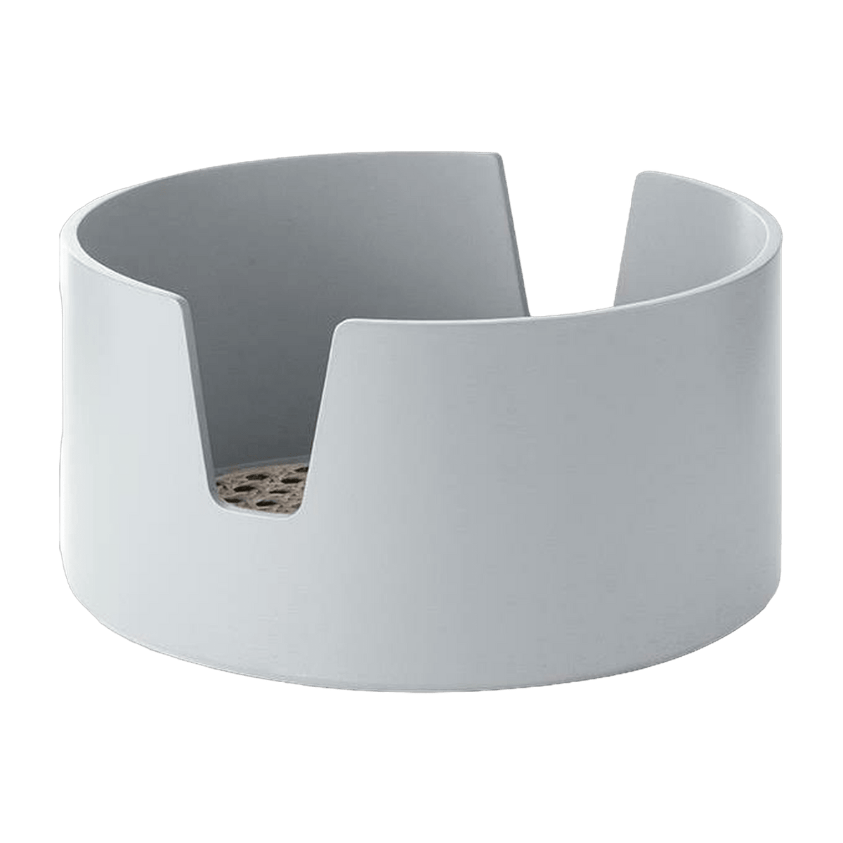 Plateau en bouleau et rotin gris clair 24 cm Salon - Normann Copenhagen - The Cool Republic