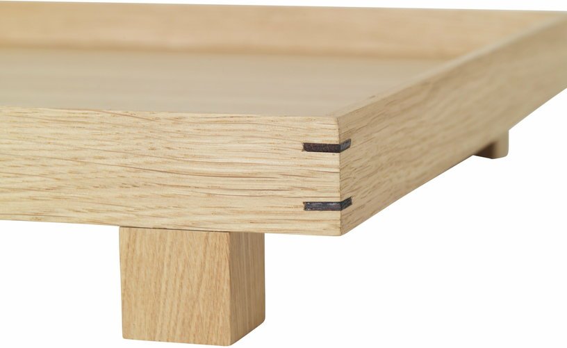 Plateau en chêne naturel 36 x 6 x 28 cm Bon - Ferm Living - The Cool Republic