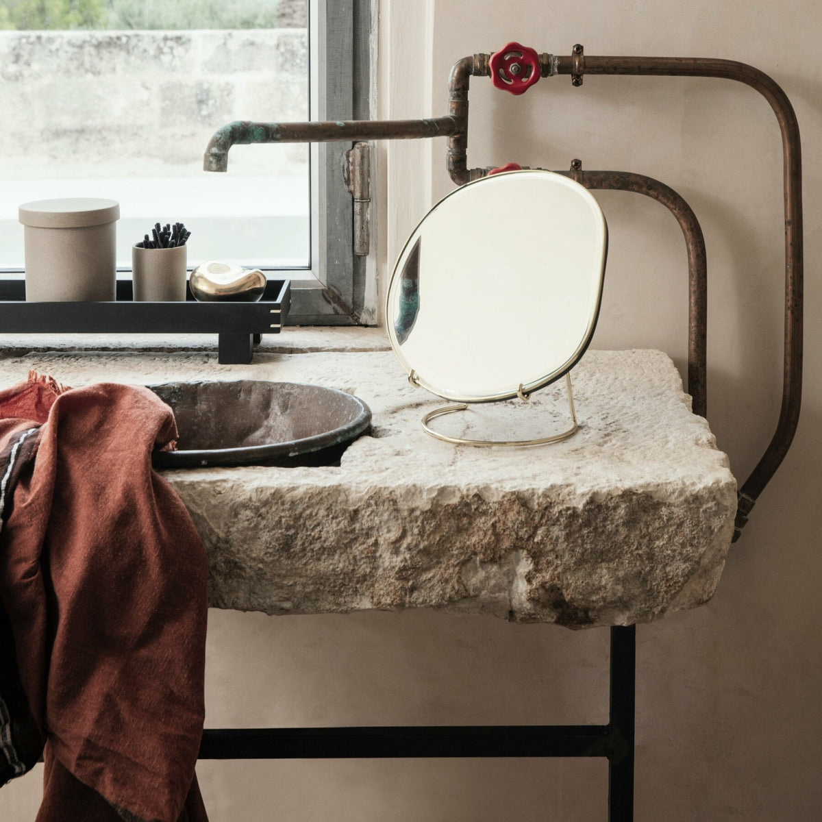 Black oak tray 36 x 6 x 12 cm Bon - Ferm Living - The Cool Republic