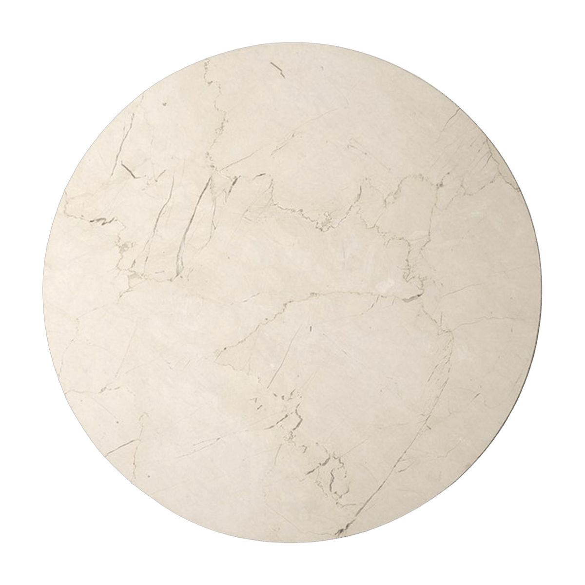 Plateau en marbre beige pour la table d'appoint Androgyne - Audo - The Cool Republic