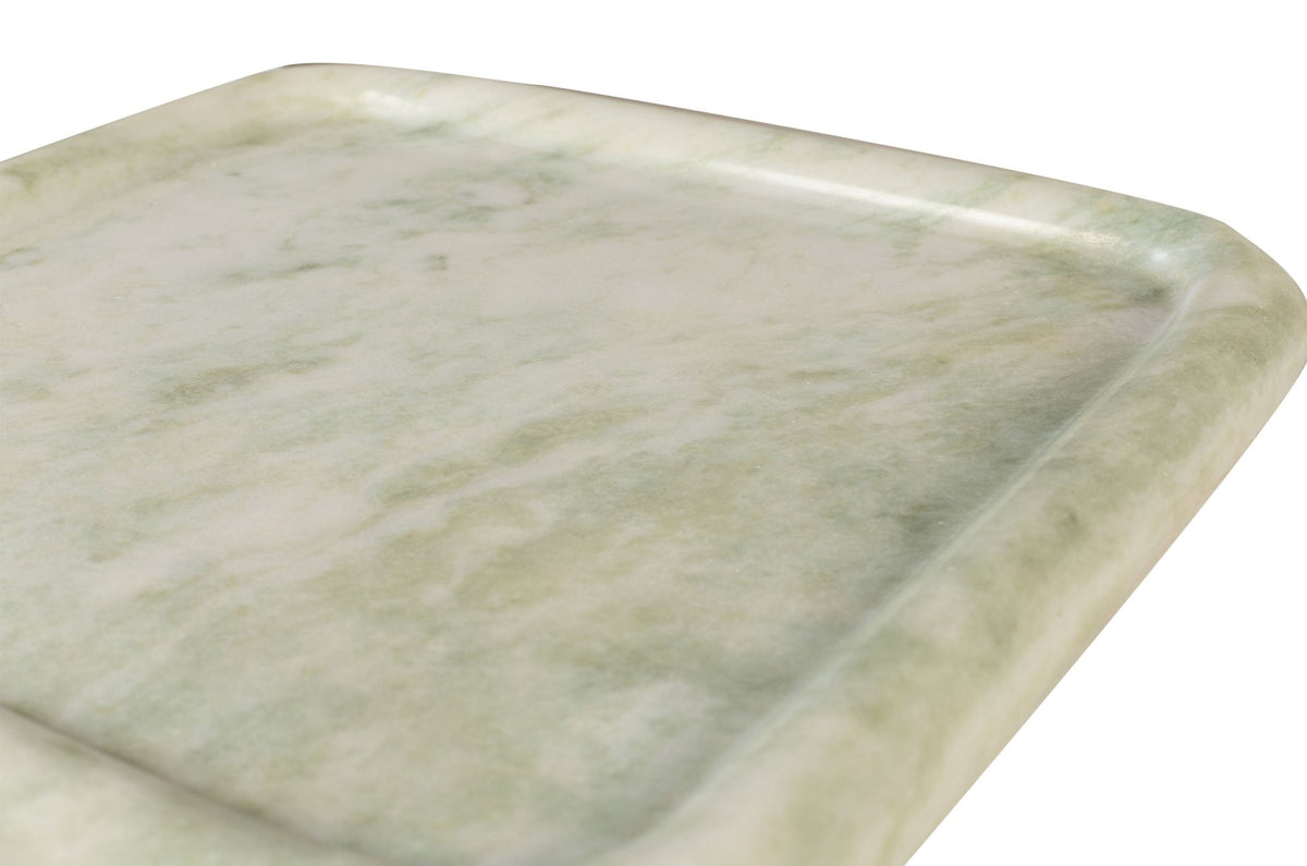 Plateau en marbre blanc carré 40x3cm Saville - Versmissen - The Cool Republic