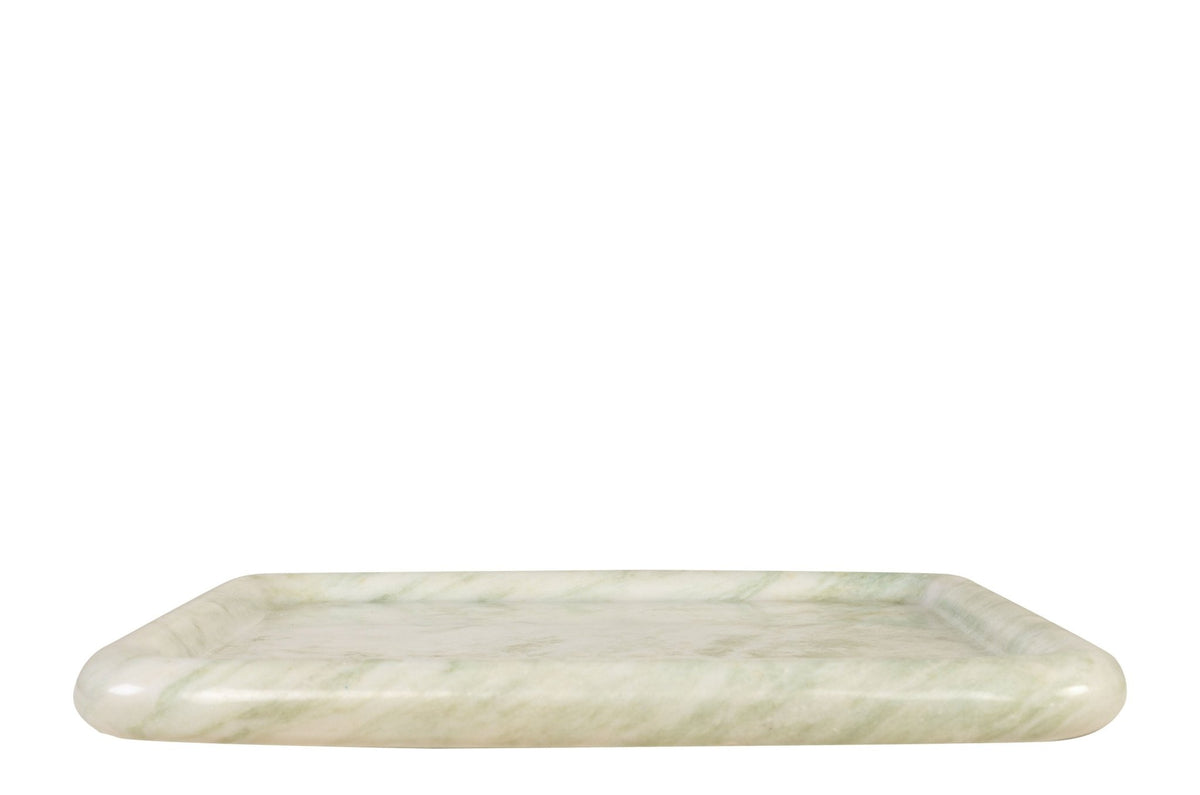 Plateau en marbre blanc carré 40x3cm Saville - Versmissen - The Cool Republic