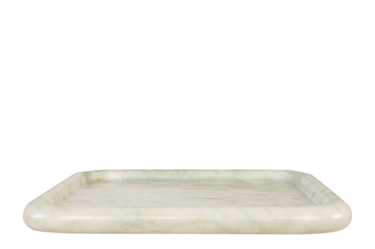 Plateau en marbre blanc carré 40x3cm Saville - Versmissen - The Cool Republic
