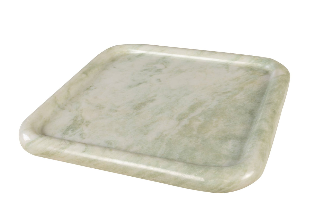 Plateau en marbre blanc carré 40x3cm Saville - Versmissen - The Cool Republic